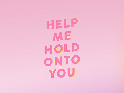 Help Me Hold Onto You font logo design love pink taylor swift the archer type typography