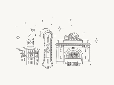 A Chattanooga Christmas chattanooga chattanooga choo choo chattanooga christmas christmas christmas card city downtown illustration tivoli typography vector