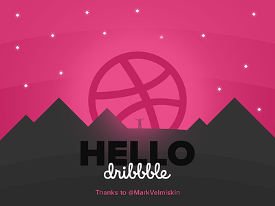Helllo dribbble! debut dribbble first hello hey illustration world