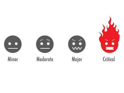Severity Rating Icons icons illustrator severity rating vector
