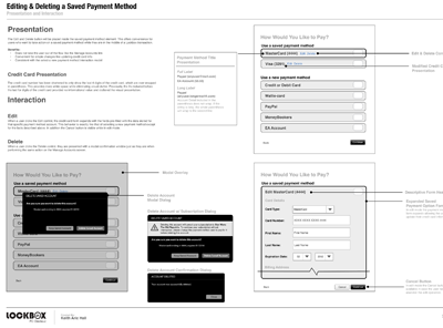 Edit Payment Method edit ixd omnigraffle uxd wireframe