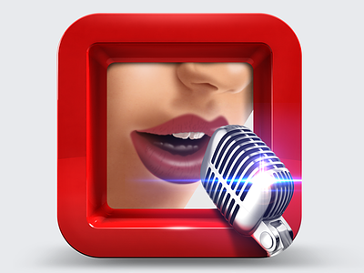 Vocalist icon female frame icon mic microphone phone singer singing
