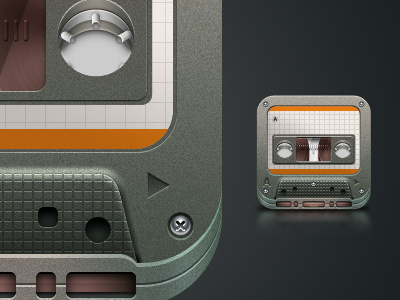 Audio Cassette cassette icon iphone iphone icon plastic