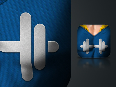 GymHero chest dumbbell gym hero icon iphone
