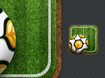 UEFA 2012 app. icon football futbol grass ios iphone soccer uefa