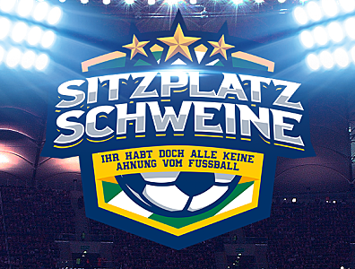 Sitzplatzschweine logotype fussball futbol futebol logo logotype soccer