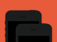 iPhone 5-4S flat PSD by Uriel Albarran O. - Dribbble