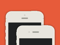 iPhone 5-4S flat PSD by Uriel Albarran O. - Dribbble