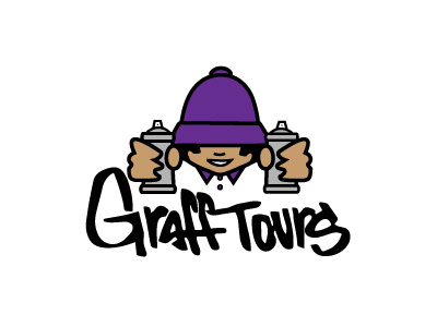 Graff Tours Logo / Badge badge graffiti icon illustration logo