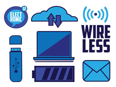 Wireless Icons graphic assets icons illustration internet vector