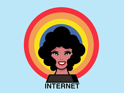 Internet color study creativity graphics icons ideas illustration internet logos vector