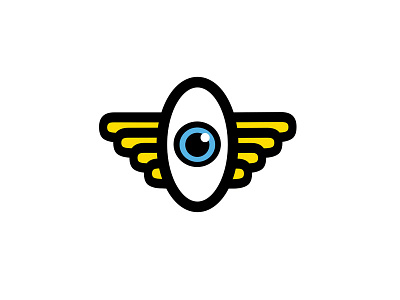 Flying Eyeball Illustration