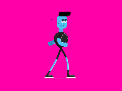 Punkyman 2d aftereffects animation characters flat gif illustration loop motion graphics