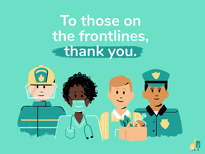 Thank you! 2d character characterdesign design first responders illustration thankyou