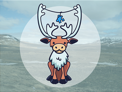 Iceland Stickers - Reindeer