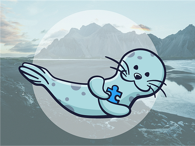 Iceland Stickers - Seal