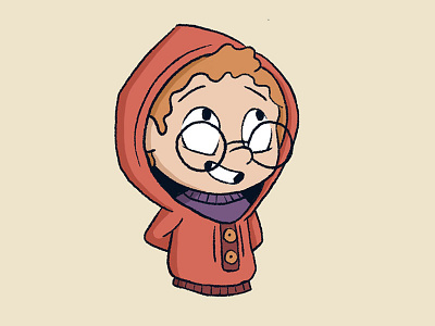 Kiddo 2d character design design illustration procreate sketch texture