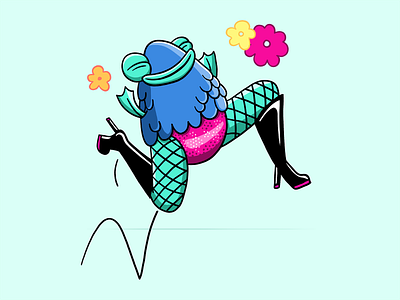 Fishlegs Skip 2d character character design flowers illustration skip