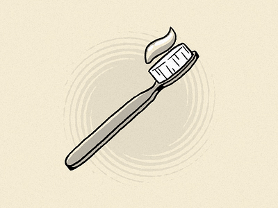 Inktober Day 7 - Enchanted 2d 2d animation after effects animation enchanted illustration ink motion motion design toothbrush
