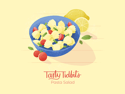 Tasty Tidbits 2d food illustration photoshop recipe texture
