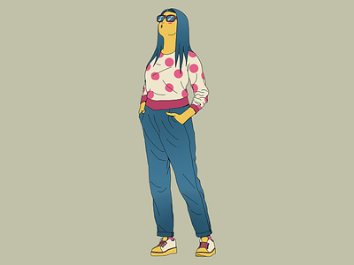 Sun Glasses adobe art character design characterdesign colors design draw girl illustration photoshop
