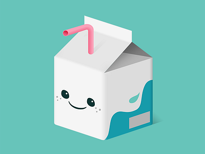 Feed Me: Milk cute design icon icons illustration isometric kawaii milk user interface vector