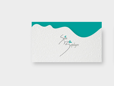 Spa Business Card abstract expressionism brandidentity branding business card design design pune ux