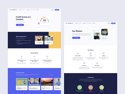 MyMoneyKarma Website Redesign finance fintech saas web design website