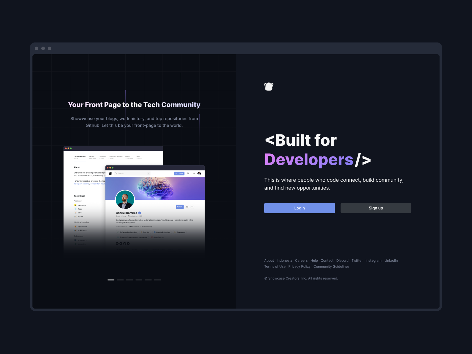 Showwcase Homepage by Jeremy Blaze for Never Before Seen on Dribbble