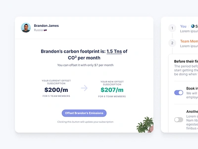 Carbon Calculator carbon card clean climate energy flat saas web