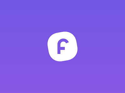 Feedline app brand branding flat gradient icon logo typography web app