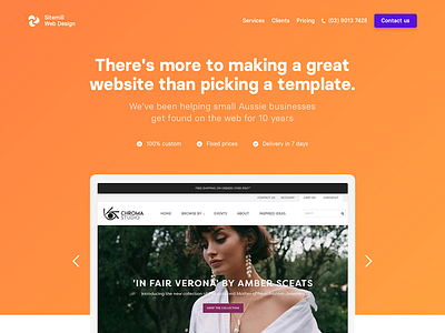 Sitemill 2019 agency bright business clean flat landing page landing page design logo lp minimal studio web design website website design