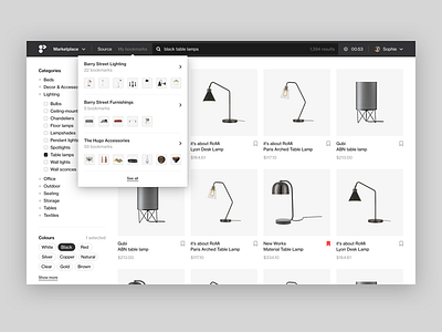 Marketplace card clean ecommerce filter flat grid helvetica kanban minimal online store platform product project management saas shopify store web app web apps web ui white