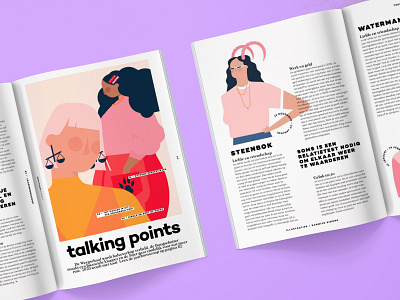 Glamour magazine NL illustrations