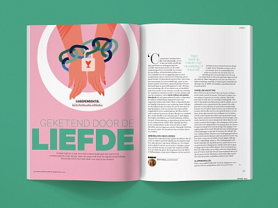 Codependency illustrations for magazine