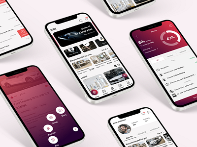 Yosr - social network for business and individuals app arab branding chat design graphic design illustration logo mockup motion graphics network profile social ui ux