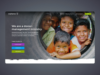 Orphanos Nonprofit Website