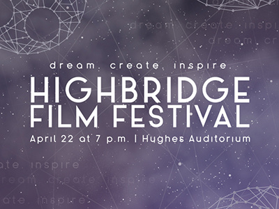 Highbridge Film Festival Brand blue constellation film festival galaxy purple