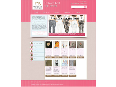 Opulentia Boutique fashion website