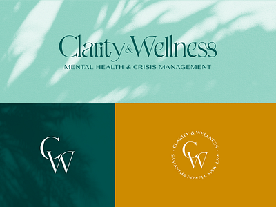 Clarity & Wellness branding color color palette design lines logo logo design mental health