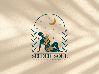 Seeded Soul Branding branding branding design design female feminine illustration logo packaging design plants vector
