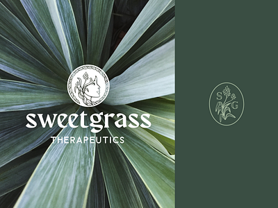 Sweetgrass Therapeutics Branding branding design graphic design illustration logo
