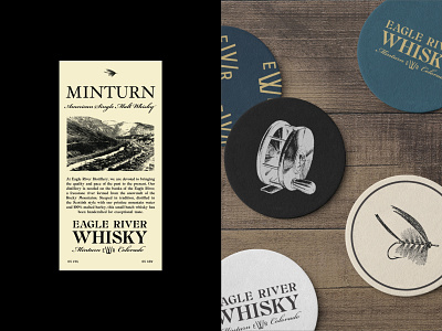 Eagle River Whisky Branding alcohol branding graphic design label design logo scotch whiskey whisky workmark