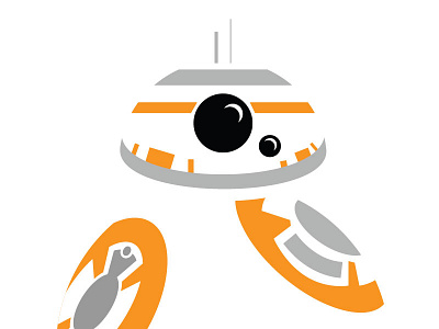 BB8 illustration star wars vector