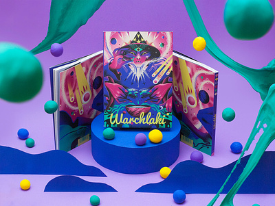 Cover "Warchlaki" cover dudzik illustration magic science ficion sf