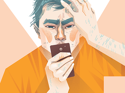 Phone dewizka dudzik illustration iza phone portrait
