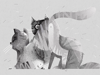 My cats | illustration webside dudzik illustration iza top webside www