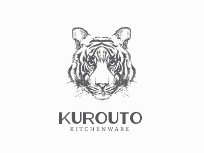 Kurouto Kitchenware branding design handdrawn illustration logo packaging type typography