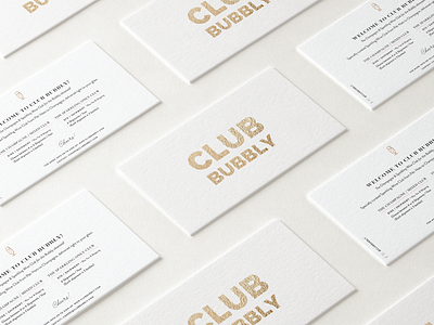 Postcard Layout: Club Bubbly branding bubbly card champagne cheers gold gold foil layout postcard print print design sparkle type typography wine