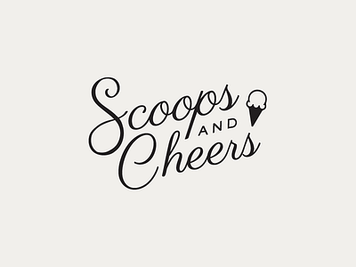 Lettering for Scoop Shop's Neon Sign